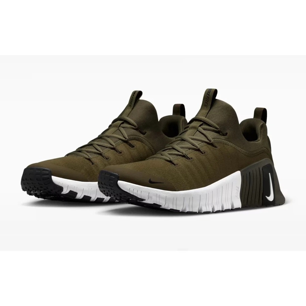 Nike Free Metcon 6 Training Shoes Medium Olive Cargo Khaki FJ7127 202 Sz 8.5
